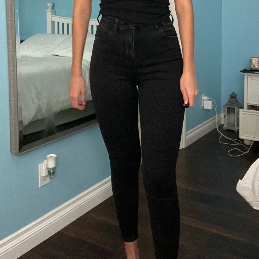 American Eagle Outfitters Black Skinny Jeans High Waisted